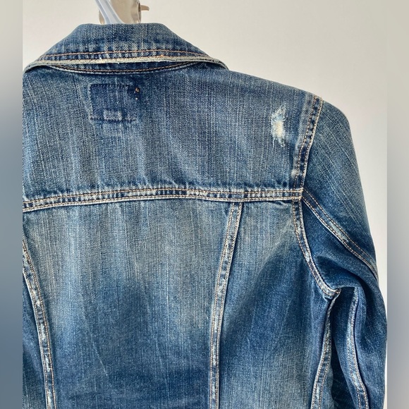 A&E Distressed Jean Jacket - XS - Blue - Picture 6 of 11